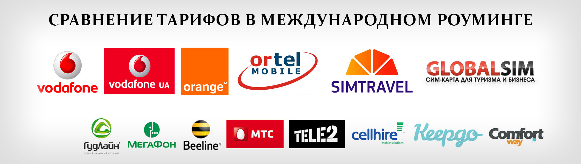 Сравнение тарифов в роуминге
